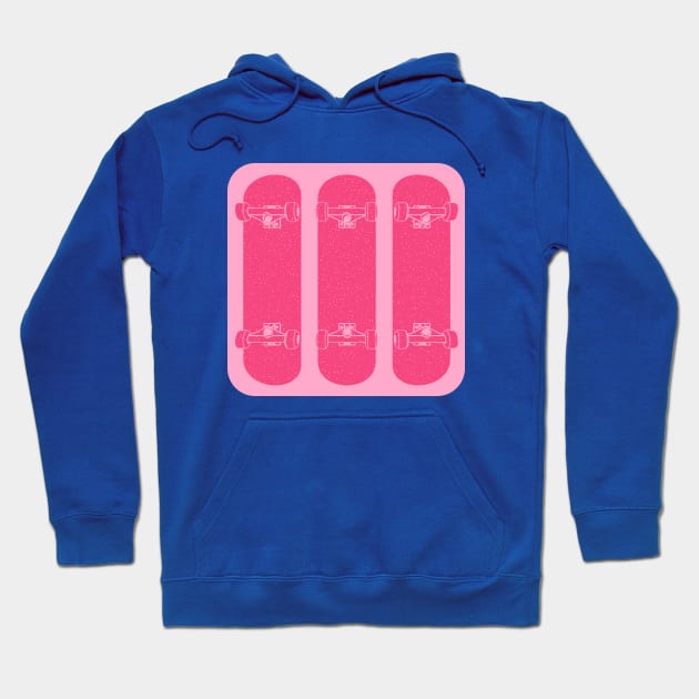 Girls Skate Pink Hoodie by AKdesign